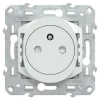 Prise de courant 2 pôles + terre affleurante 16A Schneider Electric Ovalis blanc