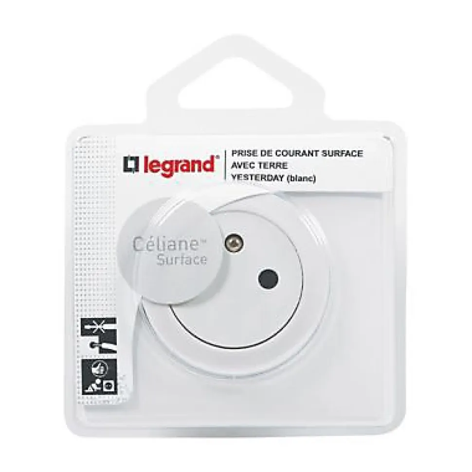 Prise de courant 2 pôle+terre 16 A Legrand Céliane