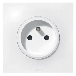 Prise de courant avec terre Legrand Neptune 0 913 30 couleur blanc 16 A 250 V