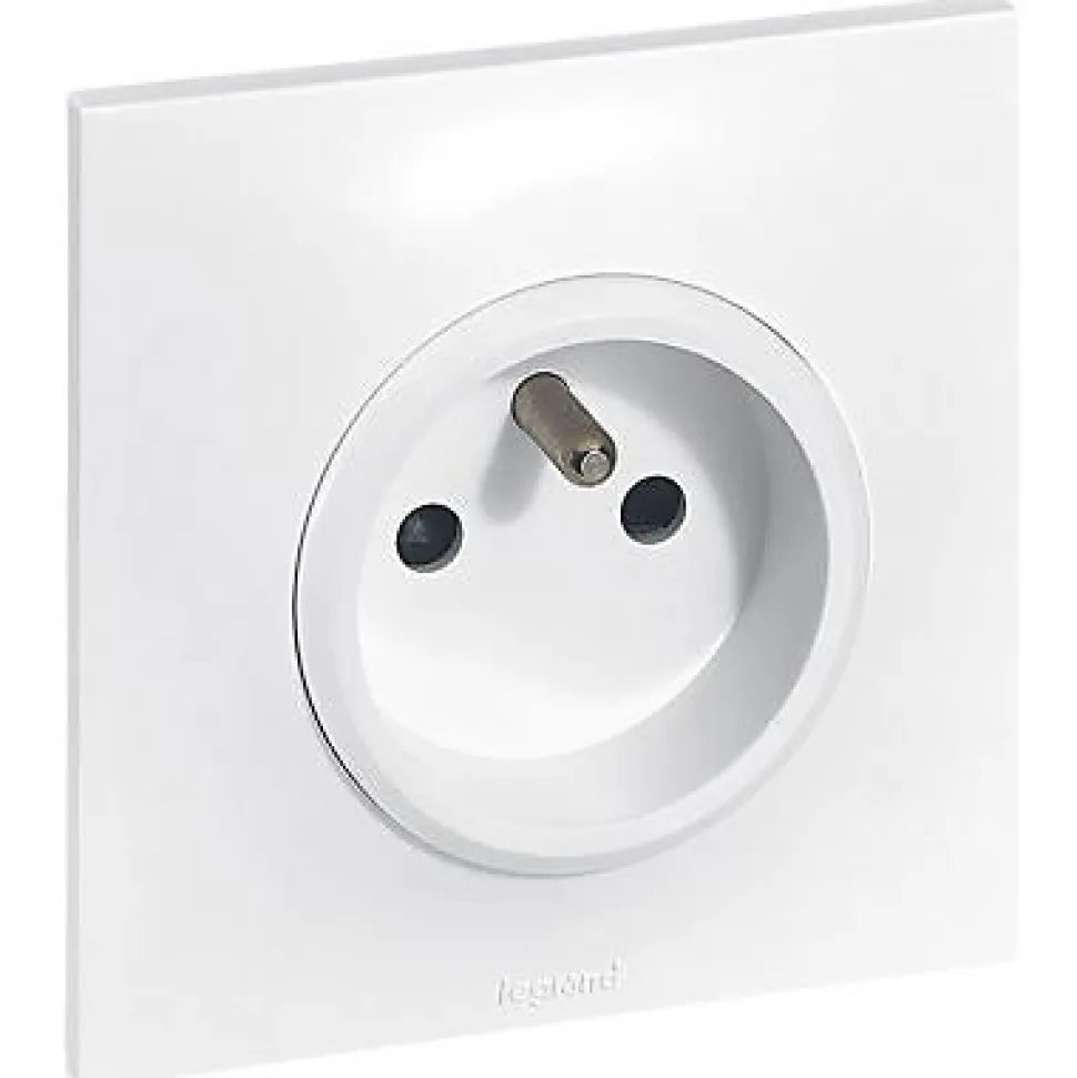 Prise de courant avec terre Legrand Neptune 0 913 30 couleur blanc 16 A 250 V