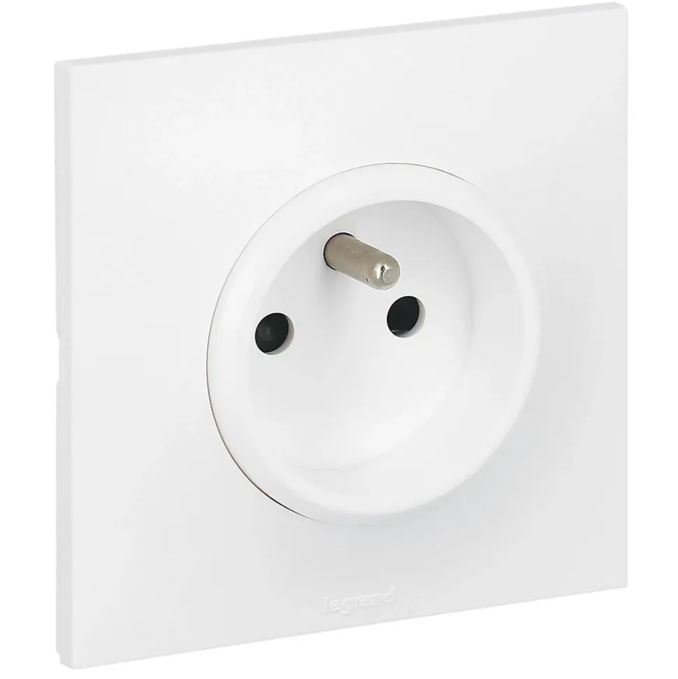 Prise de courant avec terre Legrand Neptune 0 913 30 couleur blanc 16 A 250 V