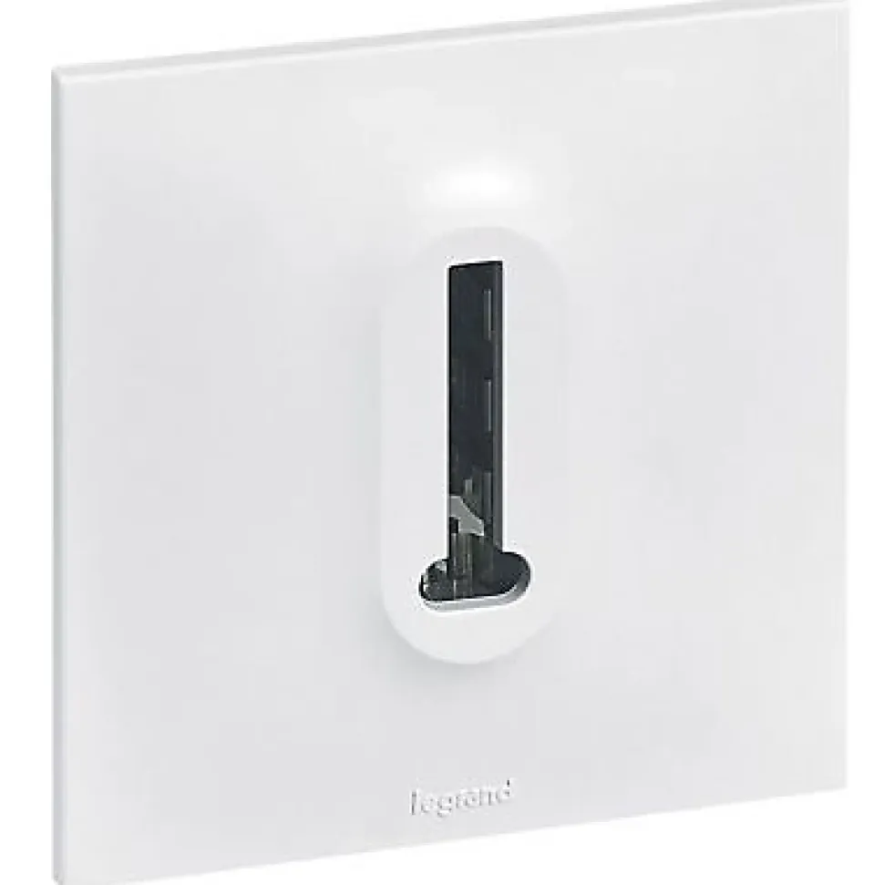 Prise de téléphone Legrand Neptune plastique blanc mat