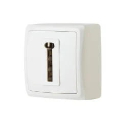 Prise de téléphone monobloc en saillie Jacobsen Sigurd blanc complet