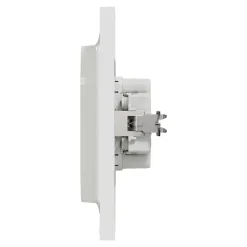 Prise double avec terre complète Schneider Electric Odace blanc