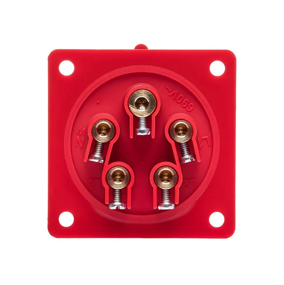 Prise Male Encastrable Tétrapolaire 32a 3p+n+t 380v - 5 Broches - étanche Ip44 - Ide
