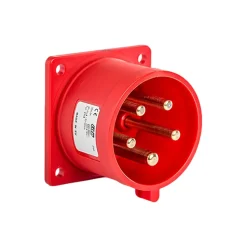 Prise Male Encastrable Tétrapolaire 32a 3p+n+t 380v - 5 Broches - étanche Ip44 - Ide