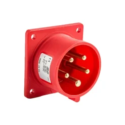Prise Male Encastrable Tétrapolaire 16a 3p+n+t 380v - 5 Broches - étanche Ip44 - Ide