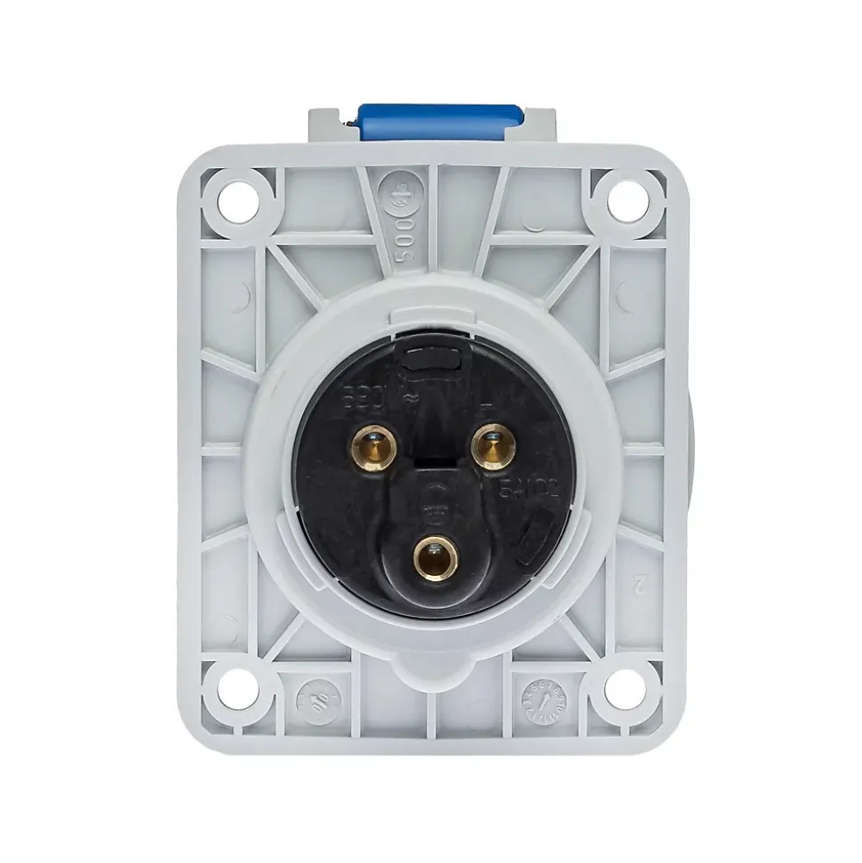 Prise Monophasé 16a 2p+t - Encastrable Sur Coffret - étanche Ip67 - Ide