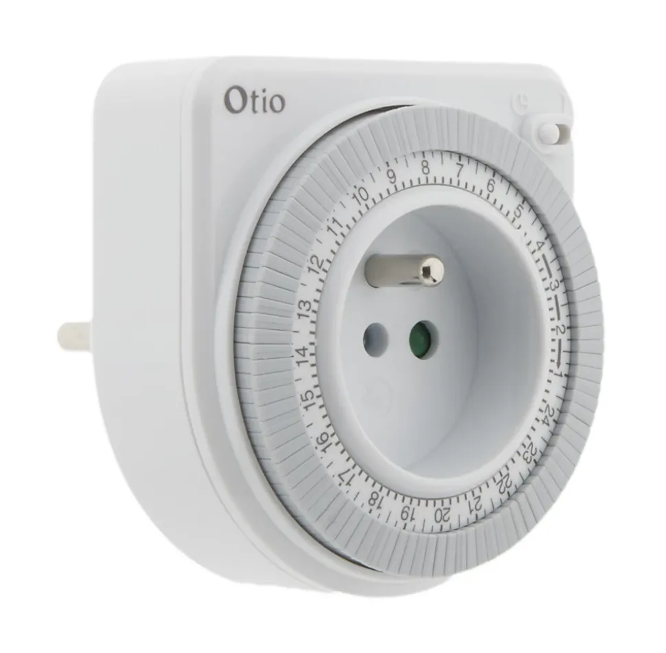 Prise programmable journalière Otio Blanc