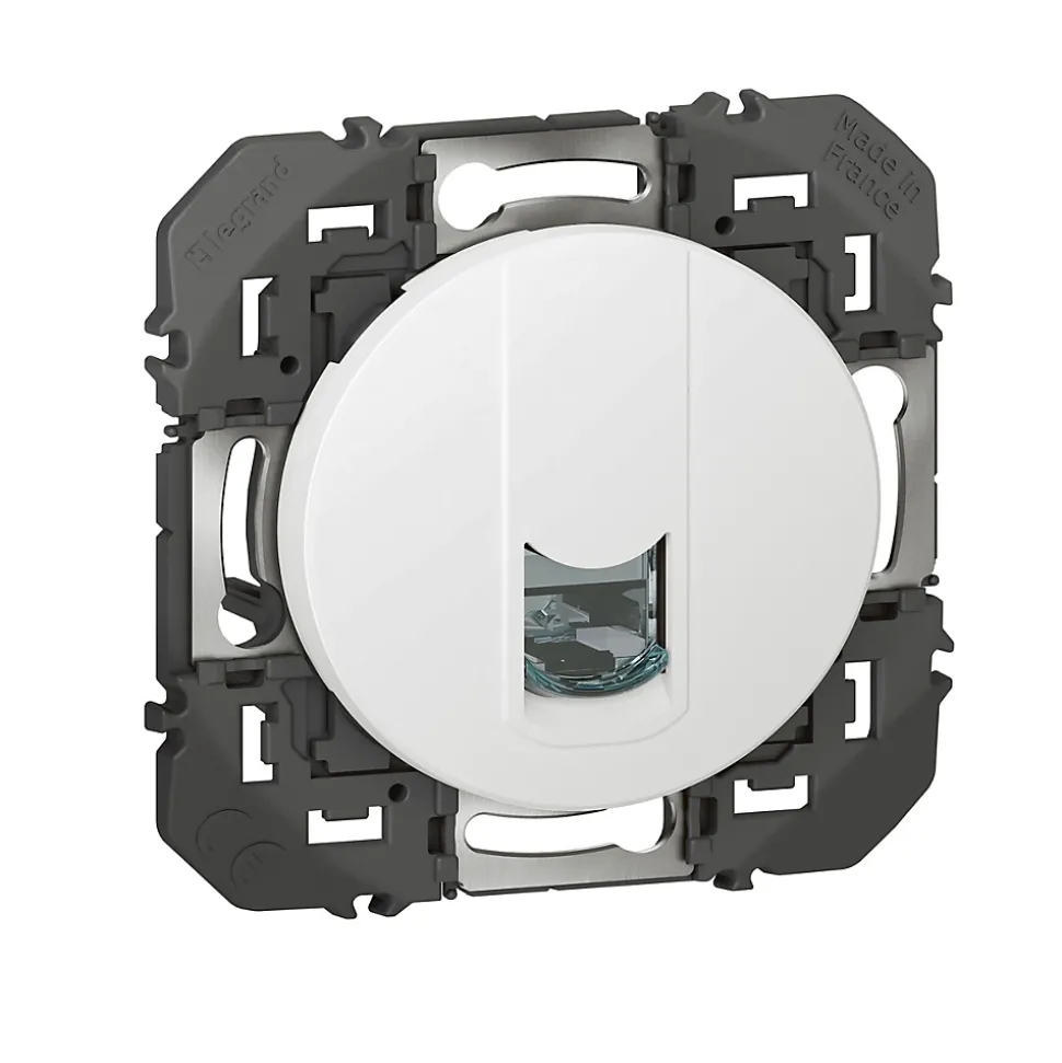 Prise RJ45 Legrand Dooxie blanc carrée