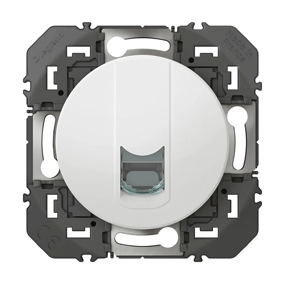 Prise RJ45 Legrand Dooxie blanc carrée
