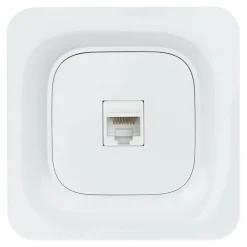Prise RJ45 éthernet Jacobsen Kennet blanc complet