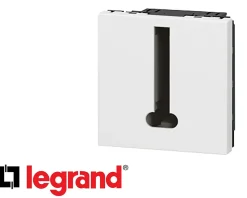Prise téléphone en T 2 modules Legrand Mosaic composable