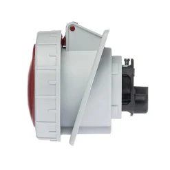 Prise Triphasé 32a 3p+t - 4 Broches - Encastrable Sur Coffret - étanche Ip67 - Ide