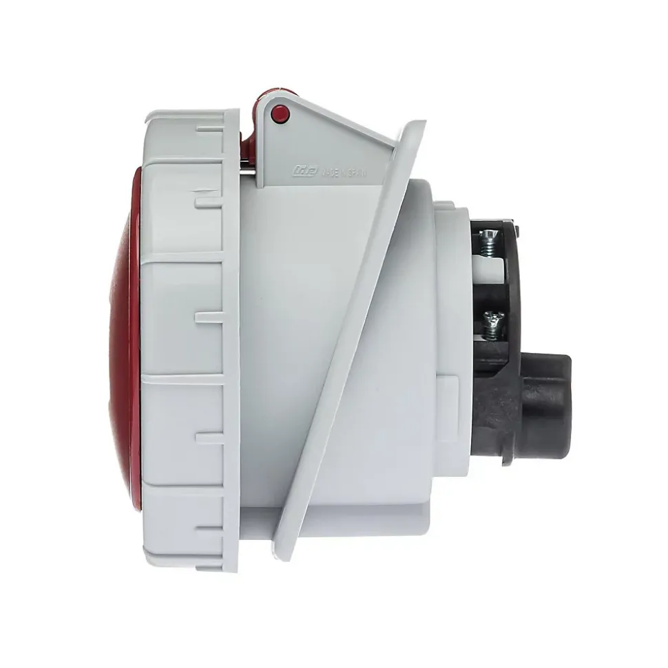 Prise Tétrapolaire 32a 3p+n+t - 5 Broches - Encastrable Sur Coffret - étanche Ip67 - Ide
