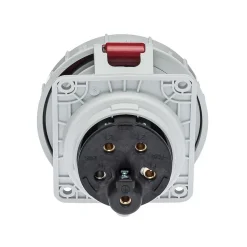 Prise Tétrapolaire 32a 3p+n+t - 5 Broches - Encastrable Sur Coffret - étanche Ip67 - Ide