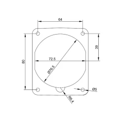 Prise Tétrapolaire 32a 3p+n+t - 5 Broches - Encastrable Sur Coffret - étanche Ip67 - Ide