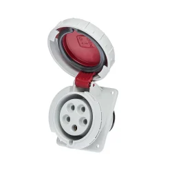 Prise Tétrapolaire 32a 3p+n+t - 5 Broches - Encastrable Sur Coffret - étanche Ip67 - Ide