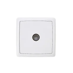 Prise TV monobloc en saillie Jacobsen Sigurd blanc complet