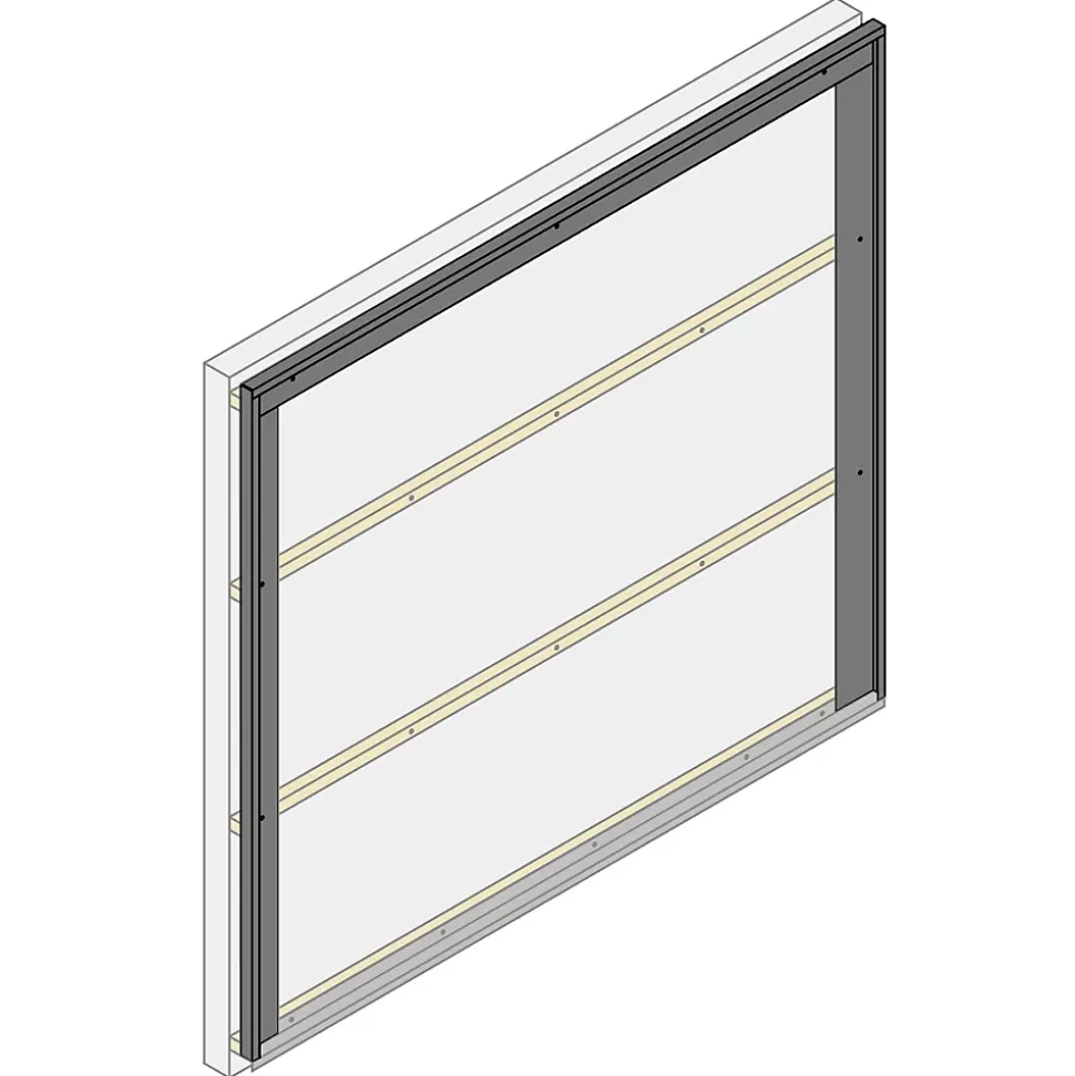 Profil acier pour bardage et parement Le Profileur Français U XL45 noir mat L.2,3 m