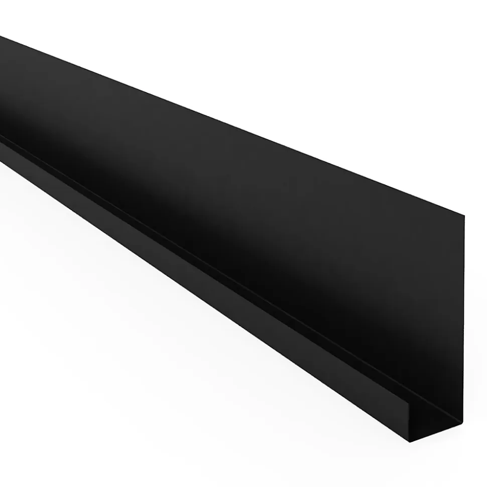 Profil acier pour bardage et parement Le Profileur Français U XL45 noir mat L.2,3 m