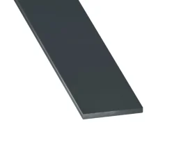 Profilé plat aluminium laqué anthracite 30 x 2 mm, L. 2,5 m CQFD