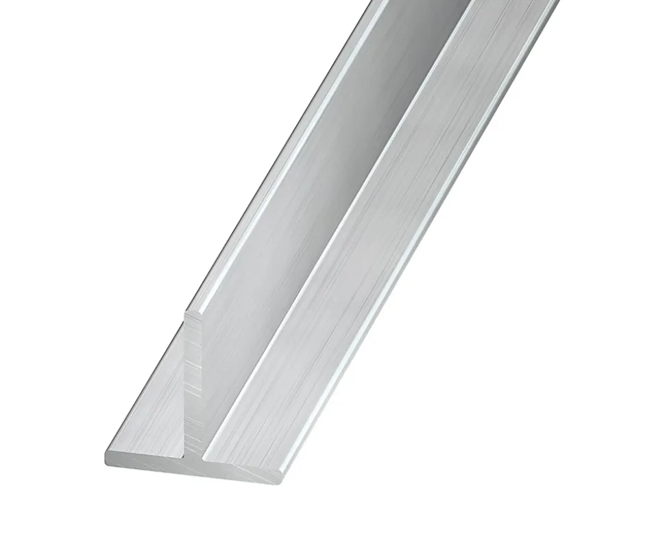Profilé T aluminium brut 20 x 20 mm, 2 m