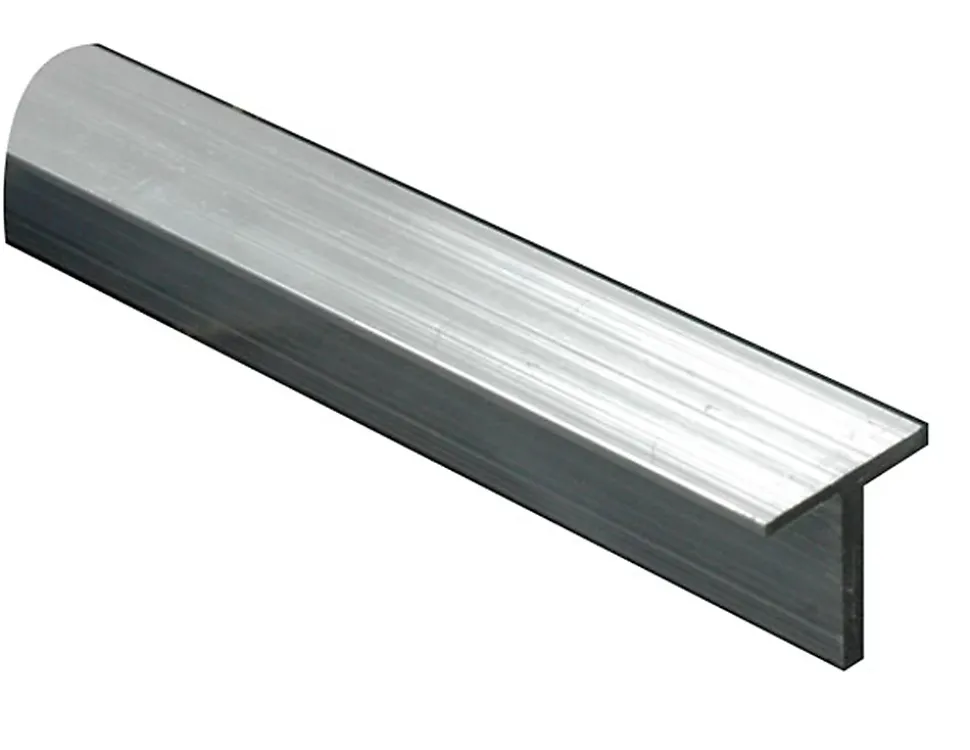 Profilé T aluminium brut 20 x 20 mm, 2 m