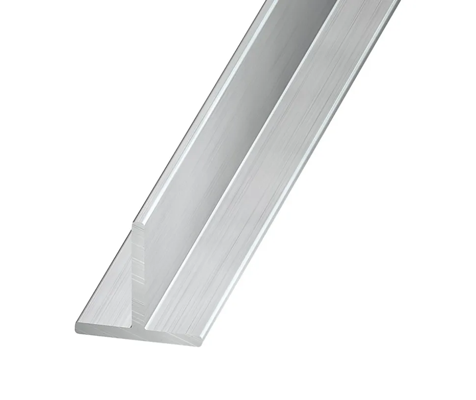 Profilé T aluminium brut 15 x 15 mm, 1 m