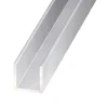 Profilé U aluminium anodisé incolore 20 x 20 x 20 mm, 2 m