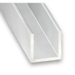 Profilé U aluminium anodisé 20 x 22 x 20 x 1.5 mm, 2 m