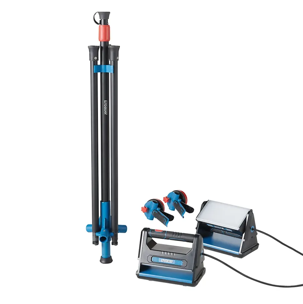 Projecteur de chantier double sur pied Erbauer 2000 lumens