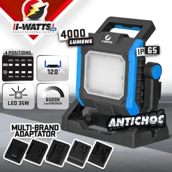 Projecteur de chantier multi batterie 35W - livré sans batterie - I-WATTS PRO