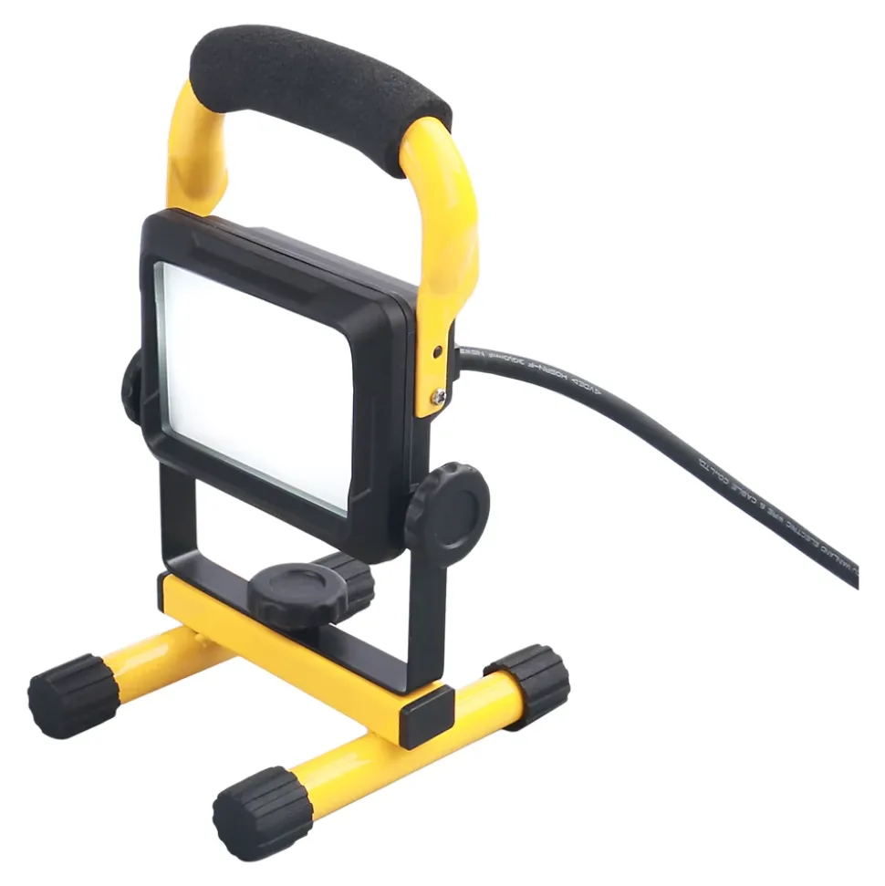 Projecteur de chantier portable filaire à LED 10 W