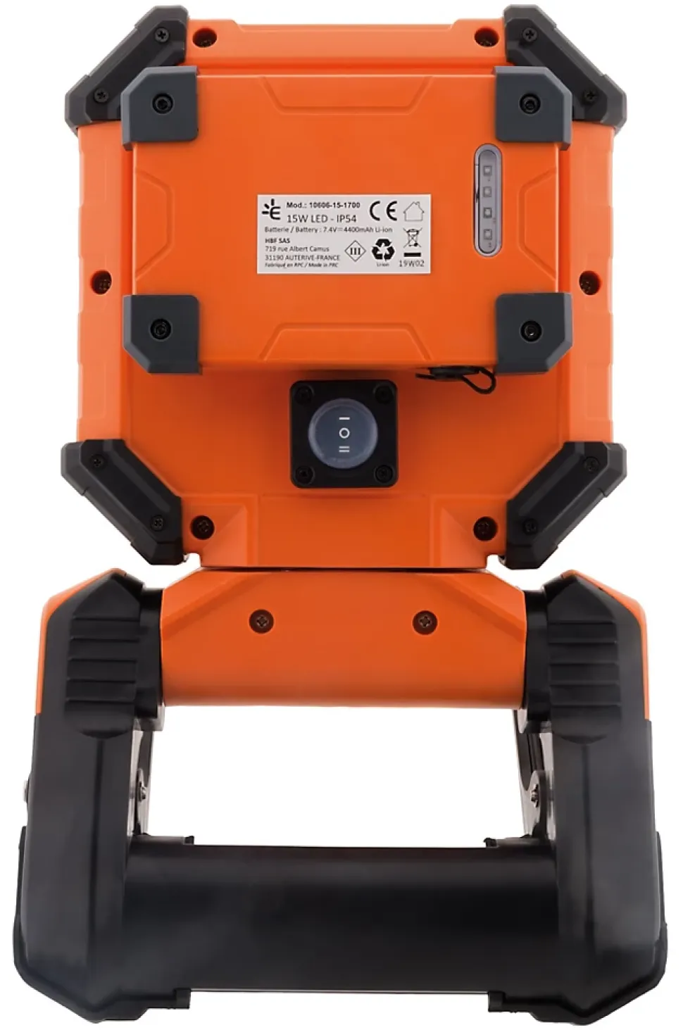Projecteur de chantier sur batterie 15W 1700lm IP54