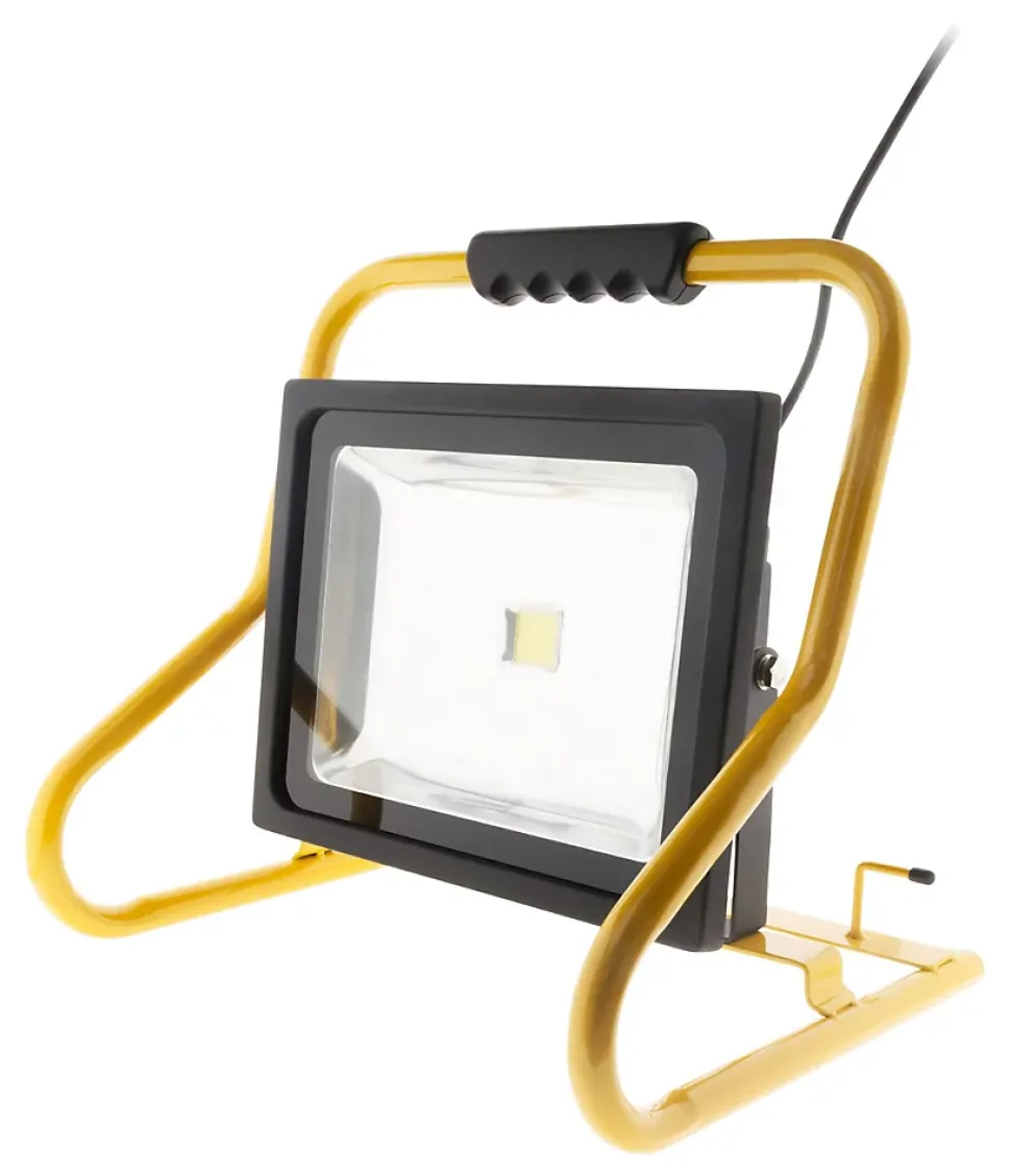 Projecteur LED 50W Chantier IP65 - Jaune - Zenitech