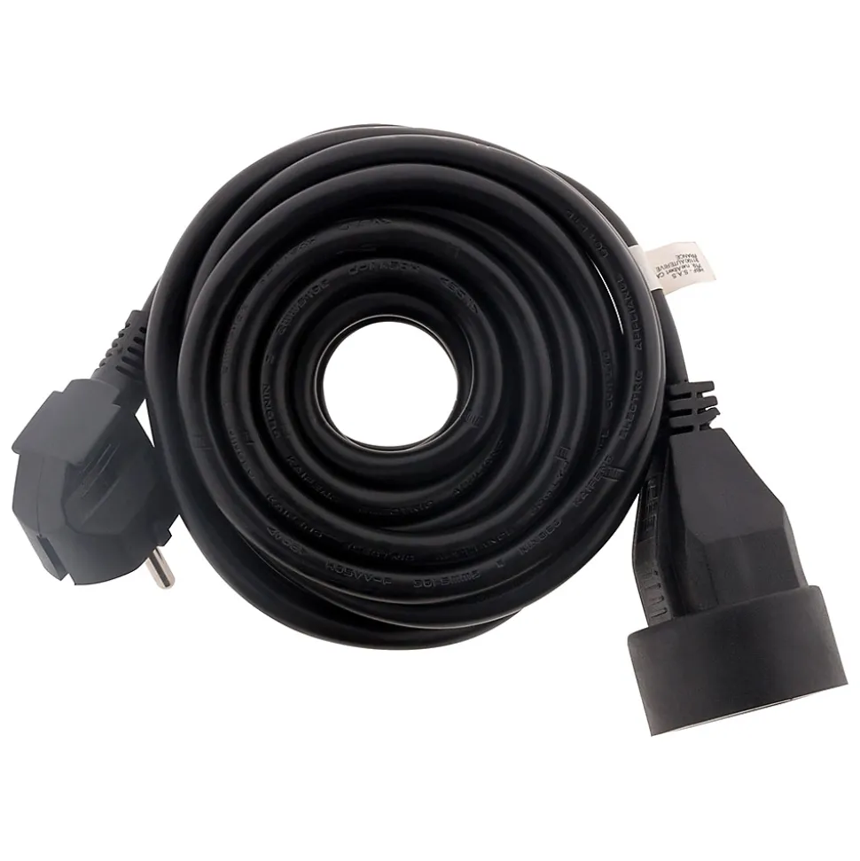 Prolongateur 16A HO5VV-F 3G1,5mm² - noir 5m - Zenitech