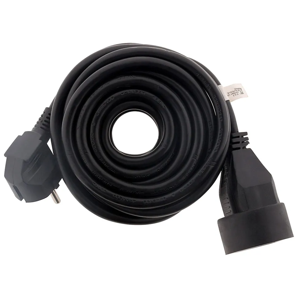 Prolongateur 16A 2P+T noir 10m Zenitech