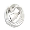 Prolongateur HO5VVF 3x1,5mm²- 5m - blanc - Chacon
