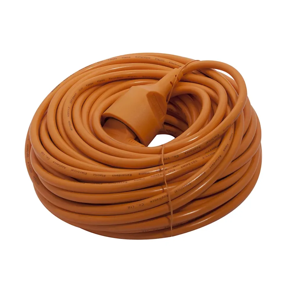 Prolongateur HO5VVF 3x1,5mm²- 20m - orange - Chacon