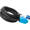 Prolongateur Schuko CEE P17 10m IP44 - Noir/Bleu - Protec