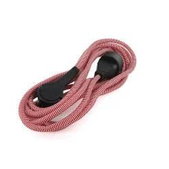 Prolongateur Schuko fiche plate 3m rouge/blanc Chacon