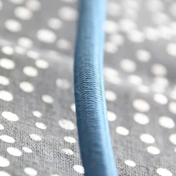 Prolongateur text. fiche plate 3m bleu clair/noir Chacon