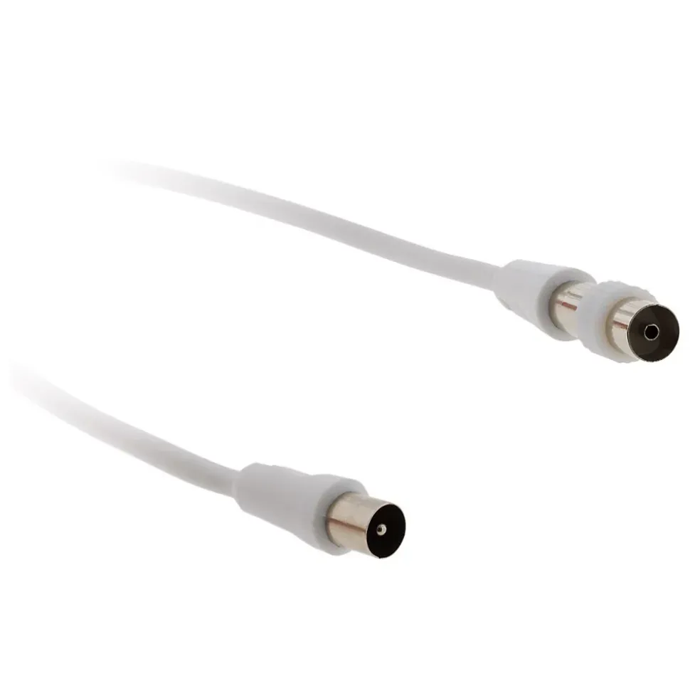 Prolongateur TV mâle/mâle + adaptateur F/F 5m - Zenitech
