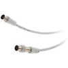 Prolongateur TV mâle/mâle + adaptateur F/F 2m - Zenitech