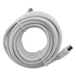 Prolongateur TV mâle/mâle + adaptateur F/F 2m - Zenitech
