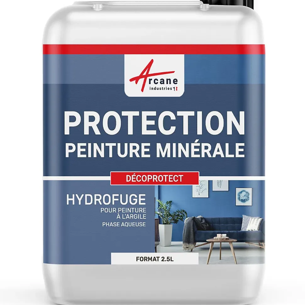 Protection & Imperméabilisant peinture argile & chaux - DECOPROTECT - 2.5 L - ARCANE INDUSTRIES