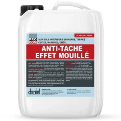 Protection anti-tache, hydrofuge, oléofuge EFFET MOUILLÉ, terrasses, sols intérieurs, extérieurs PROCOM-5 litres-