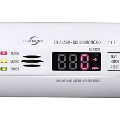 Protector C11-L détecteur de monoxyde de carbone à piles - affichage LED, capteur électrochimique