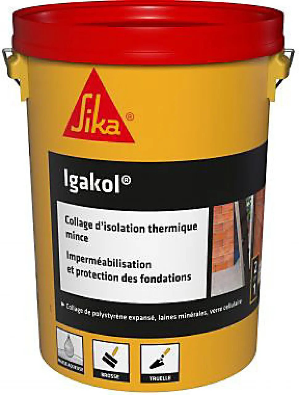 Pâte bitumineuse Sika Igakol 25 kg noir